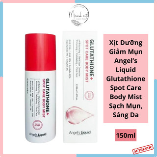 Xịt mụn lưng angel’s liquid glutathione spot care body mist sạch mụn, sáng da body 150ml - mẫu mới
