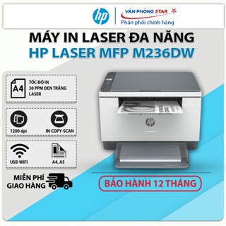  Máy in Laser HP LaserJet MFP M236dw 9YF95A đa năng  Print copy scan . Máy in không dây chính hãng 