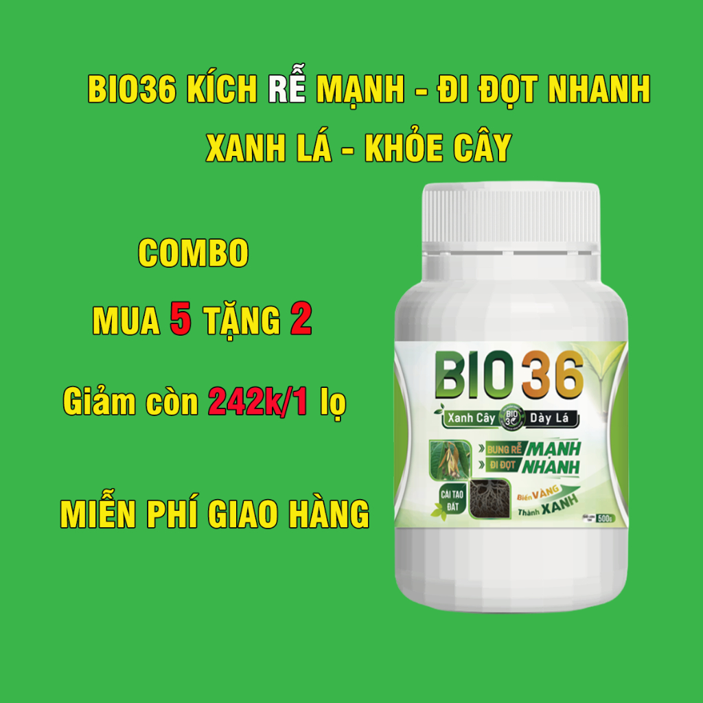 Combo Mua 5 Tặng 2 Bio36 Kích Rễ Kích Đot