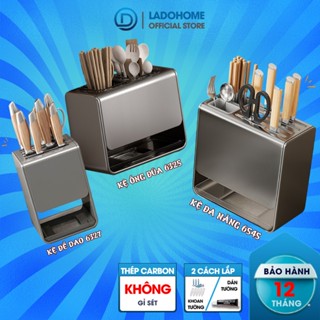 Kệ để dao muỗng đũa LADOHOME treo tường để bàn nhà bếp LH-6325/6327/6545 thép carbon chống gỉ