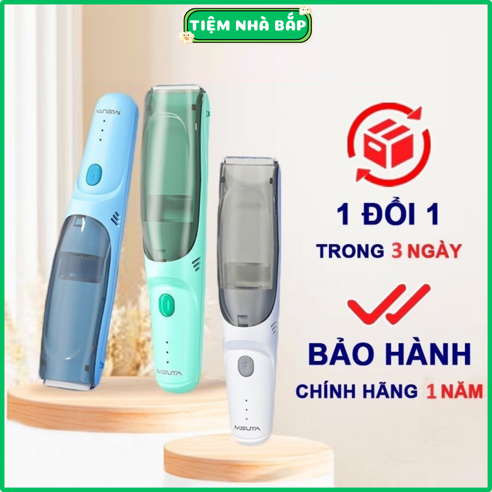 Tông đơ cắt tóc hớt tóc cho bé MISUTA, tông đơ có chức năng hút tóc khi hút