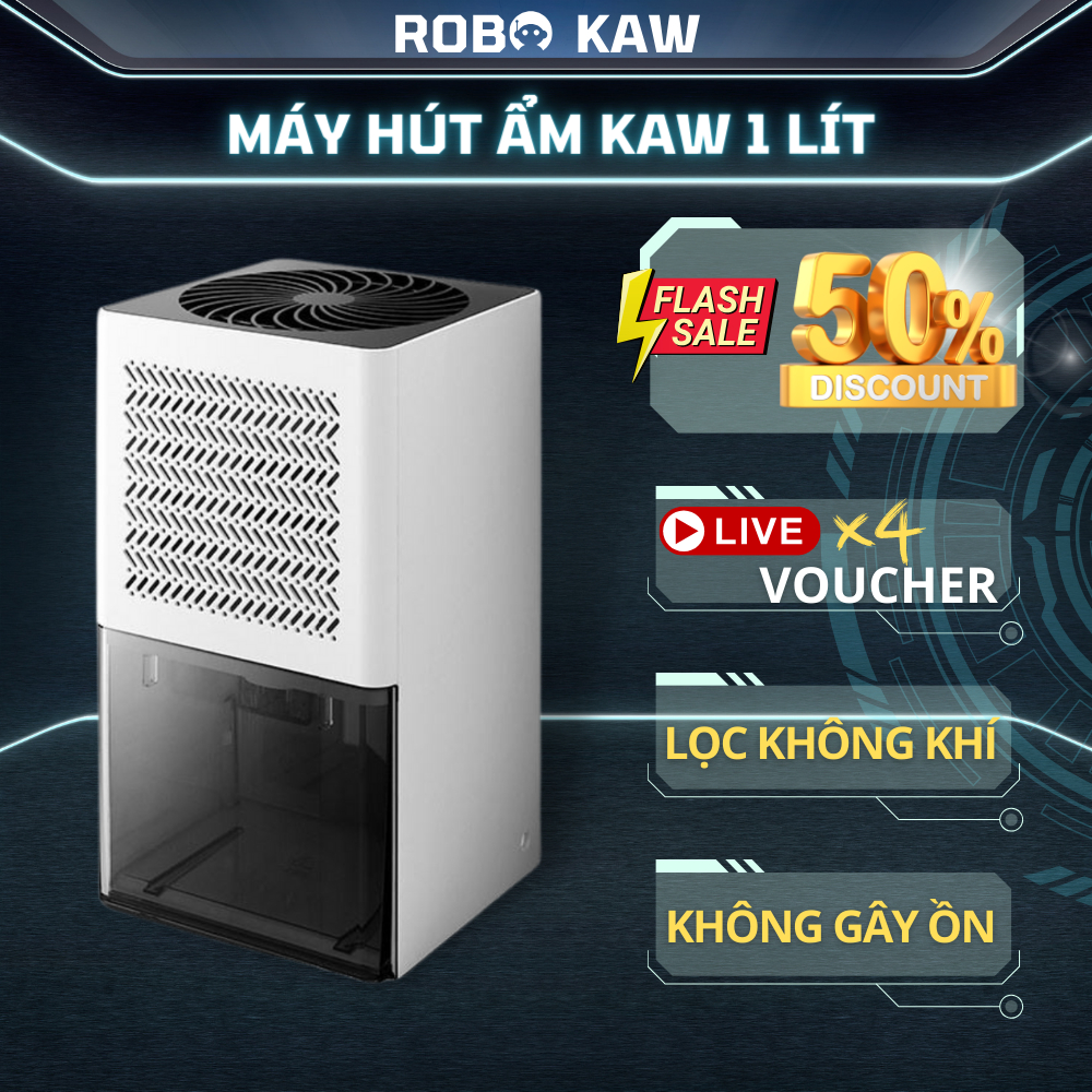 Máy hút ẩm lọc không khí KAW 30m2, cho tủ quần áo, phòng ngủ