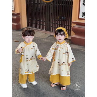 Cách tân / Áo dài lụa tuyết bé gái