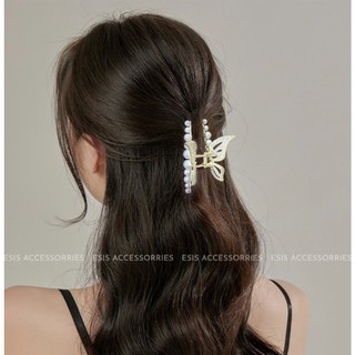 Kẹp tóc gấp, kẹp tóc butterfly đính đá thiết kế hàn quốc esis accessories