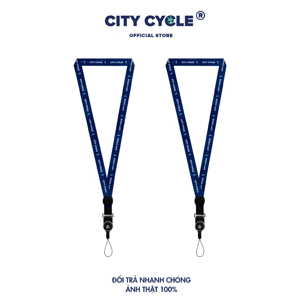 Dây đeo điện thoại local brand  in hình City Cycle