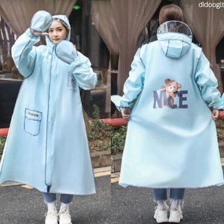 Áo Mưa Thời Trang Gấu Nice - Áo Mưa 1 Người Đi Xe Máy Đi Xe Đạp Hàng Cao Cấp Chuẩn Mẫu Mới