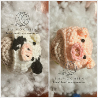móc khóa len CAPYBARA (chuột lang nước) đội mũ - handmade