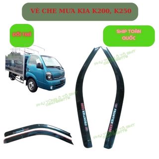 Bộ (2 CÁI) vè che mưa cao cấp xe tải, Kia đời mới K250, K200, Bonggo 3, K149. Hàng đẹp .