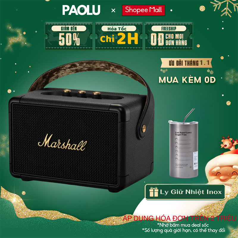 Loa Bluetooth MARSHALL KILBURN M13 PAOLU COSMETIC Công Suất Khủng, Pin Sử Dụng 8 Giờ, Âm Thanh 3D