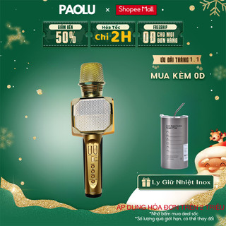 Micro karaoke bluetooth sd 10 chính hãng paolu cosmetic, micro không dây hát karaoke, nâng tone, lọc âm, chống nhiễu