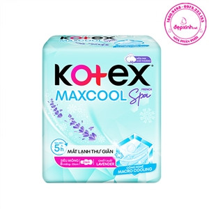 Băng Vệ Sinh Kotex Max Cool Spa Siêu Mỏng Cánh 8 Miếng 23 cm