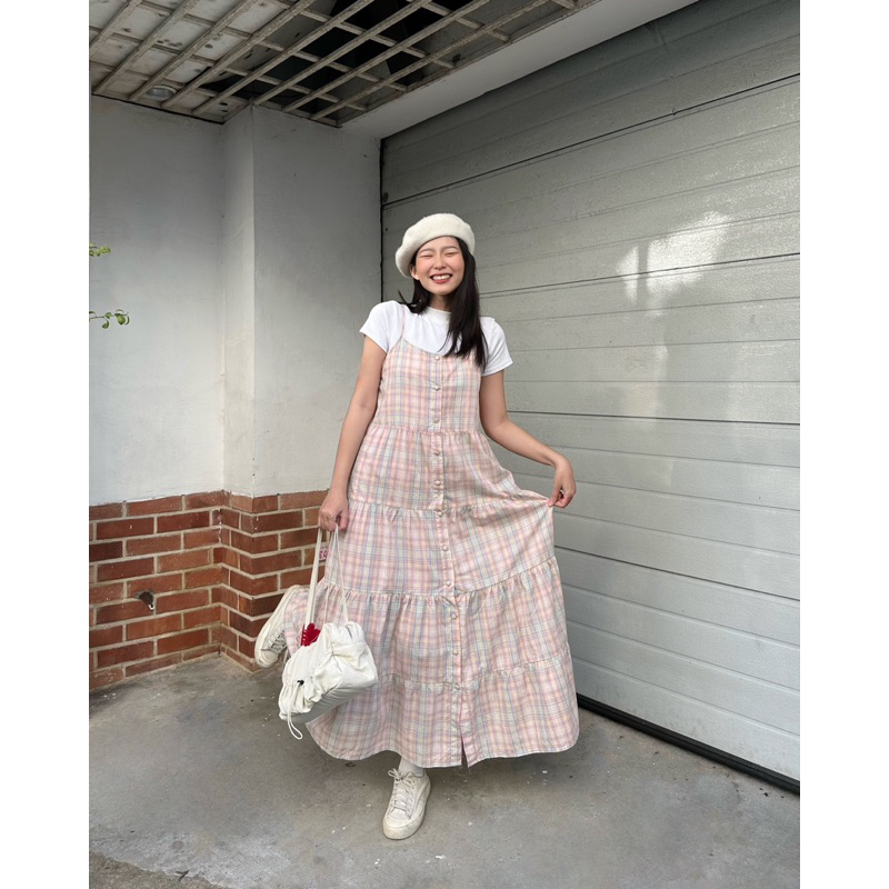 ĐẦM CARO MÀU KẸO NGỌT DÁNG XOÈ