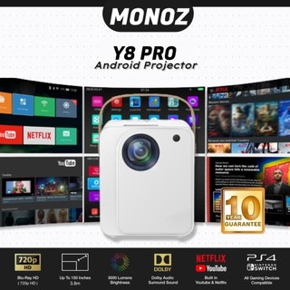 🔥BÁN HÀNG TỐT NHẤT🔥Máy chiếu MONOZ Y8 PRO mẫu mới tích hợp ứng dụng Android, máy chiếu thông minh Pro Mini.