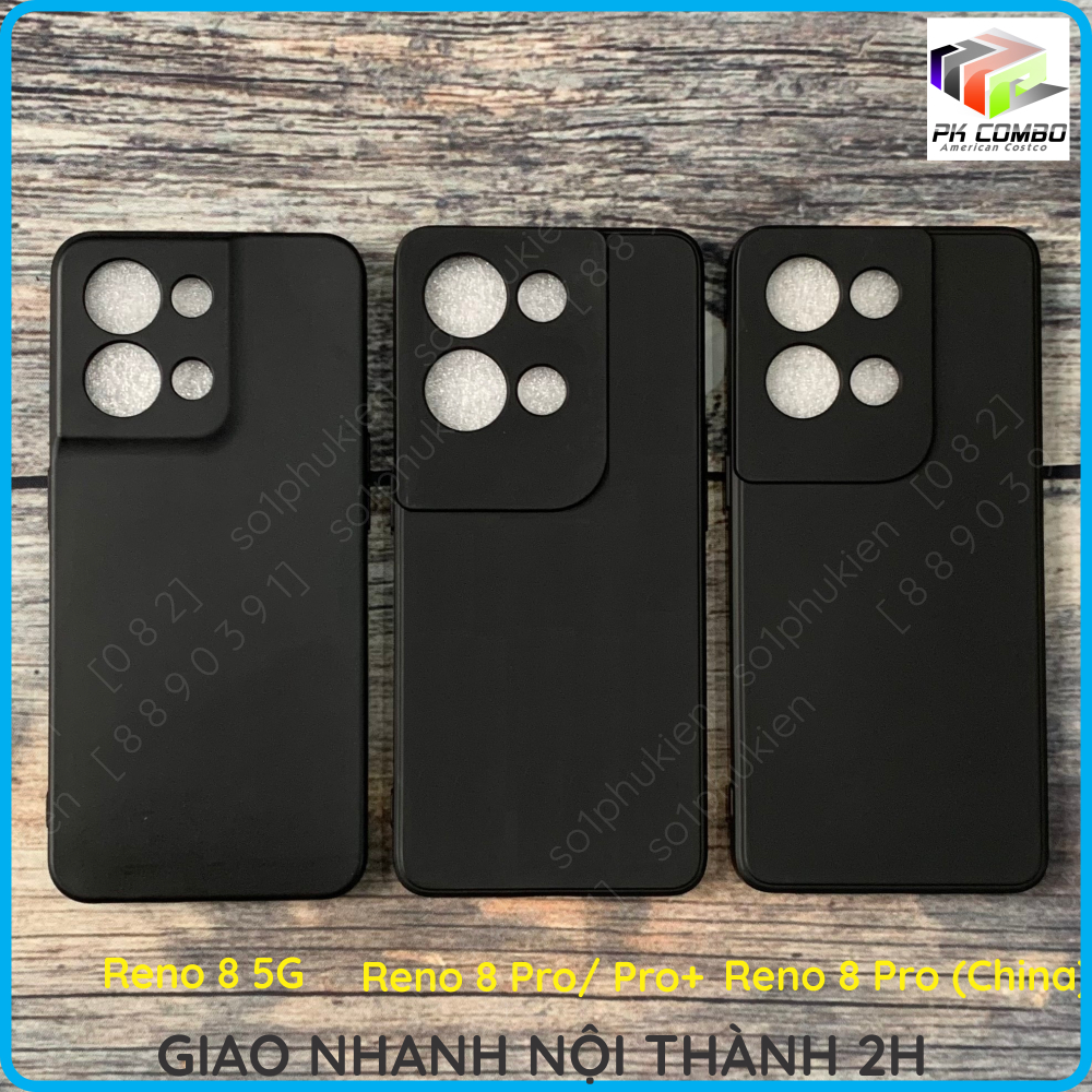 Ốp lưng Oppo Reno 8 5G/Reno 8 pro 5G/Reno 8 Pro+ (Plus)/Reno 8 Pro (bản quốc tế & bản nội địa) dẻo đ