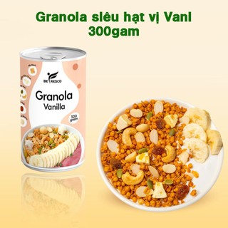 Ngũ cốc sữa chua ăn kiêng, không đường vị Vanilla – Granola giảm cân mix hạt, sữa chua, trái cây healthy