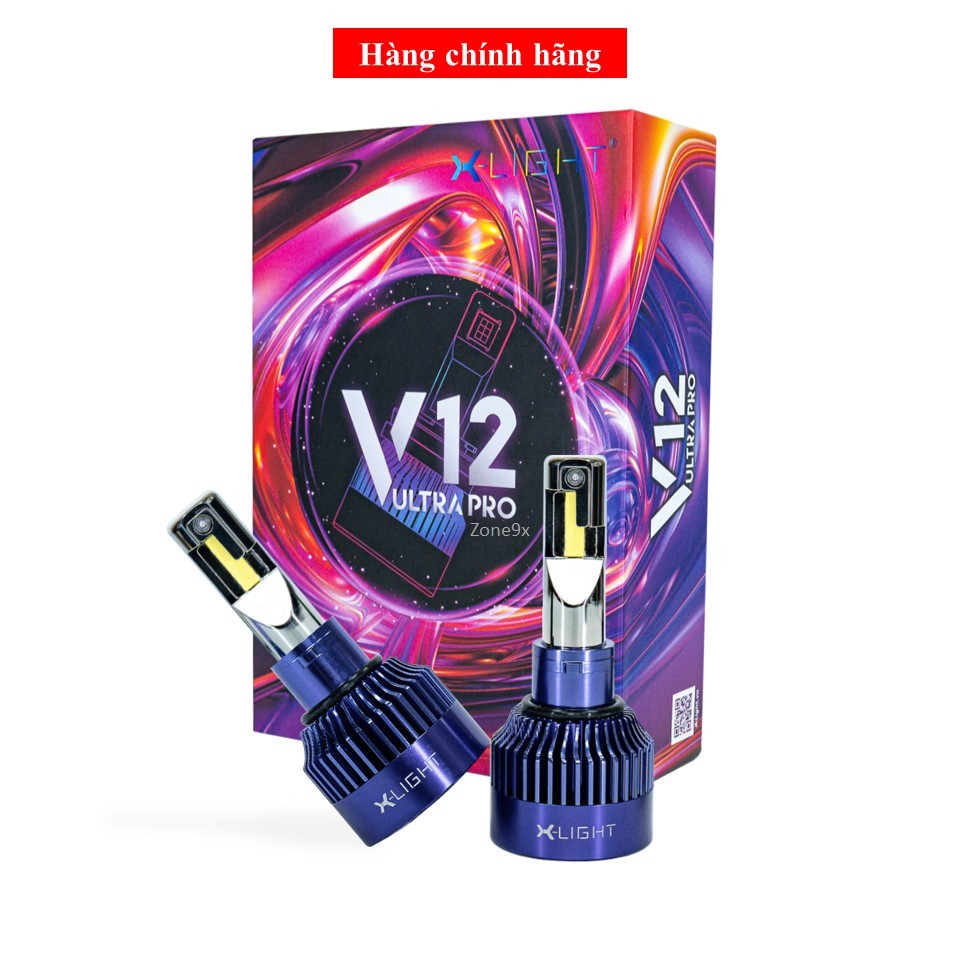 Đèn Led pha V12 Ultra cho oto-xe máy đủ chân H4/H1/H79005/9006/9012/H11/H15