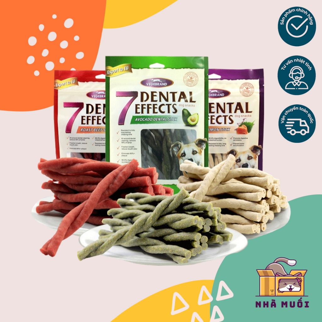 Xương Nhai Sạch Răng Thơm Miệng Cho Chó 7 Dental Effect 160g