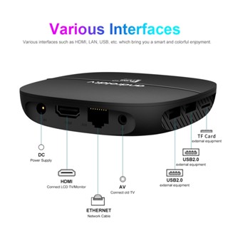 Android TV Box TV98 4K bản 16G+256GB Tiếng Việt Wifi 5G, Bluetooth 4.0,Điều khiển từ xa bằng giọng nói,Xem YouTube vv.