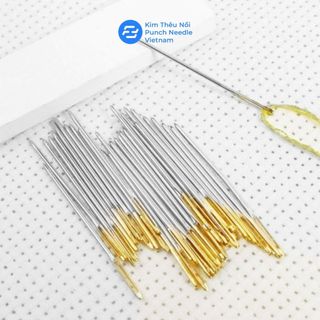 Kim thêu tranh chữ thập đuôi vàng 3cm dùng thêu tay, làm đồ handmade