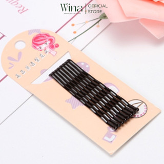 Vỉ Kẹp Tóc Mái Nhỏ Sơn Tĩnh Điện PKT-012 | Wina