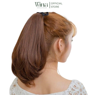 Tóc Cột Giả WINA Tơ Chịu Nhiệt Cúp Đuôi Ngắn W-66 30cm
