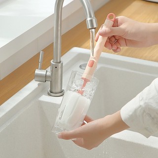 Cọ rửa bình sữa cho bé đầu mút xốp có thể thay thế
