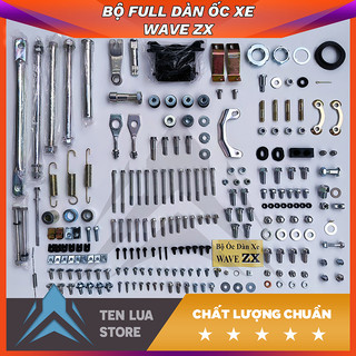 Bộ ốc xe wave rs-wave zx-wave a100-wave s100 hàng cao cấp-xi mạ ánh màu-hàng tiêu chuẩn giả zin full dàn ngoài 100%