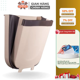 Thùng rác mini gấp gọn thông minh treo tủ bếp đa năng, tiết kiệm không gian nhựa PP cao cấp tiện dụng khi sử dụng