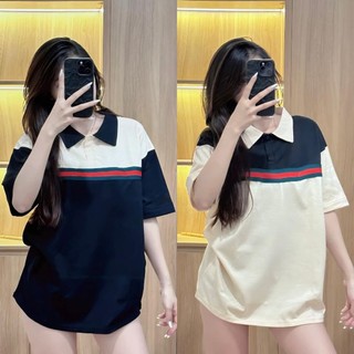 Áo polo viền phối màu mới nhất from thụng unisex dễ mix đồ
