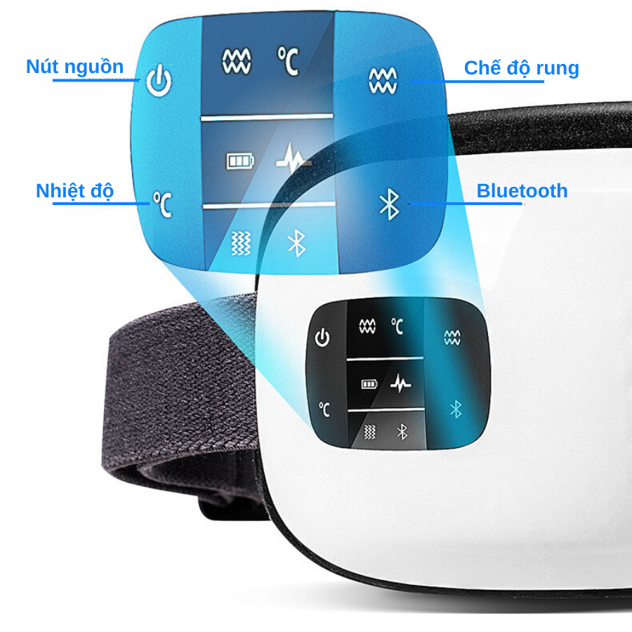 Máy Massage Mắt Thông Minh HY-01 Giảm Đau Mỏi Mắt, Xóa Tan Quầng Thâm, Cải Thiện Giấc Ngủ, Tăng Lưu Thông Khí Huyết
