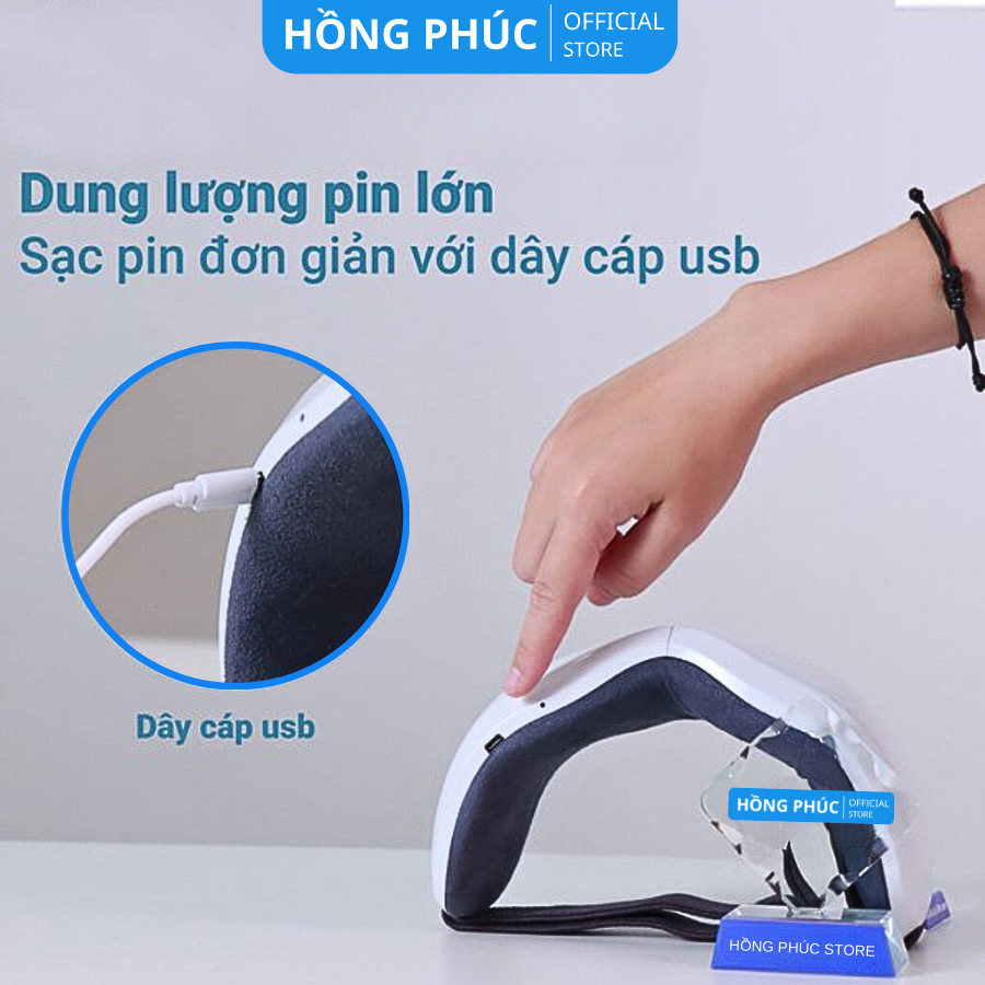 Máy Massage Mắt Thông Minh HY-01 Giảm Đau Mỏi Mắt, Xóa Tan Quầng Thâm, Cải Thiện Giấc Ngủ, Tăng Lưu Thông Khí Huyết