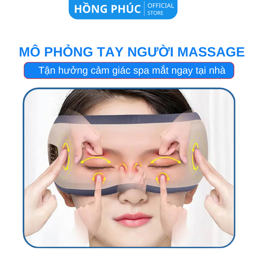 Máy Massage Mắt Thông Minh HY-01 Giảm Đau Mỏi Mắt, Xóa Tan Quầng Thâm, Cải Thiện Giấc Ngủ, Tăng Lưu Thông Khí Huyết
