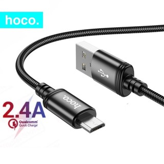 Dây sạc nhanh micro usb Hoco hỗ trợ sạc 2.4A cáp sạc bọc dù chống đứt gãy dùng cho androi máy tính bảng oppo ...