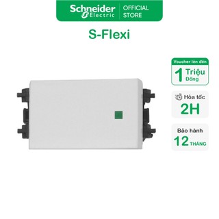 Công tắc 1 chiều 250vac 16a trắng size s m l dòng s-flexi - schneider electric - f50m1_5_we f50m2_we f50m4_we