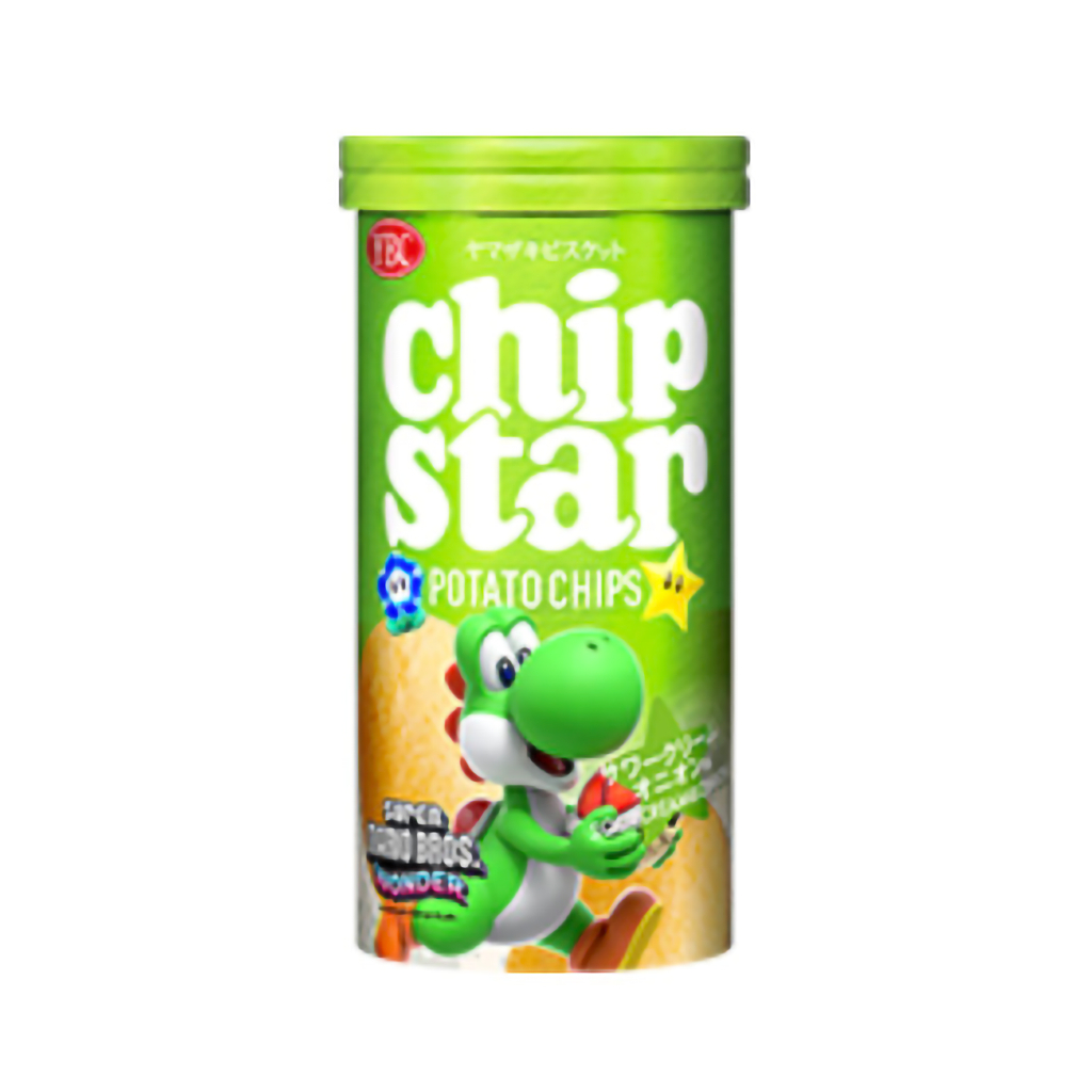 [DATE 2025] Bánh Snack Khoai tây lát Chip Star Nhật Bản cho bé Rong Biển Xanh - Muối Đỏ - Bơ Cam hộp 50g Chipstar
