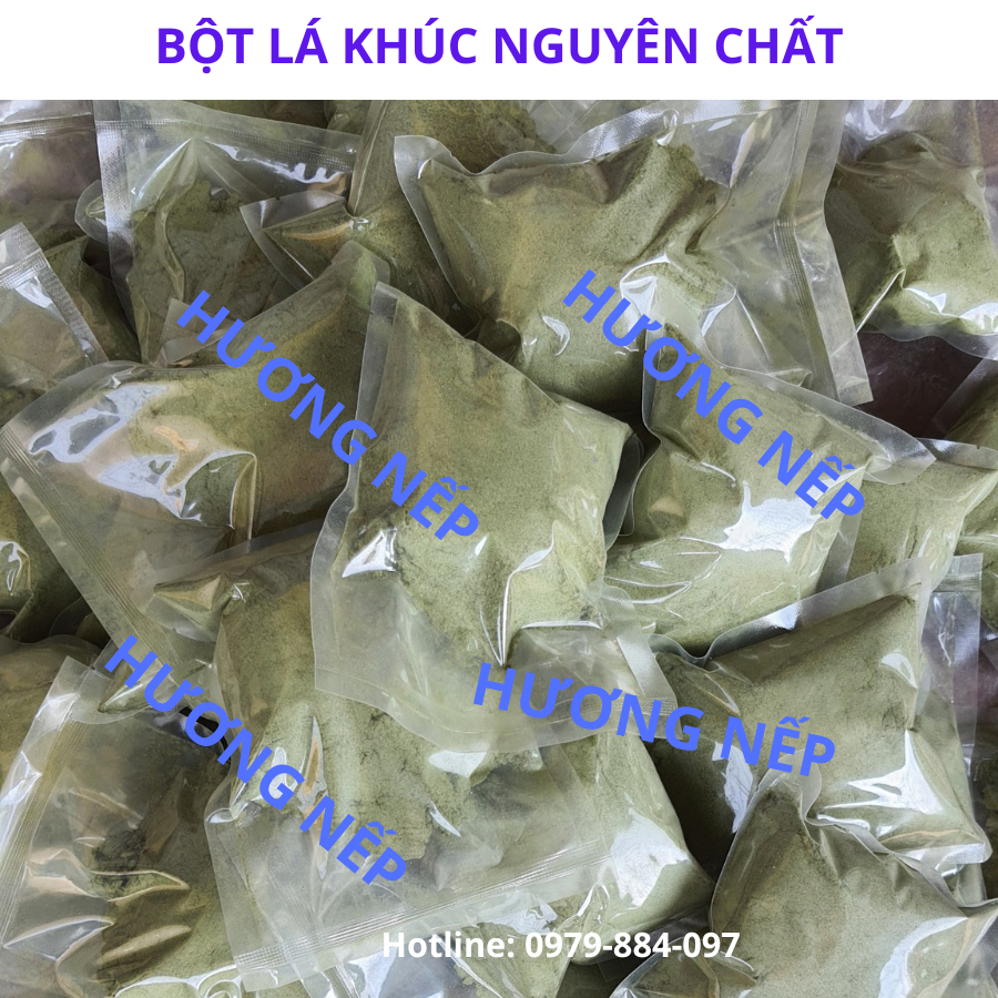 Bột lá khúc sấy lạnh nguyên liệu làm bánh khúc và xôi khúc nguyên chất