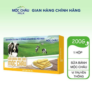 Bánh sữa cô đặc nguyên chất mộc châu milk - hộp vàng 200g