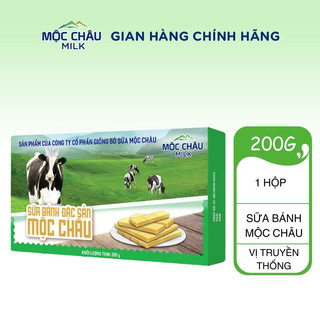 Bánh sữa cô đặc nguyên chất mộc châu milk - hộp xanh 200g