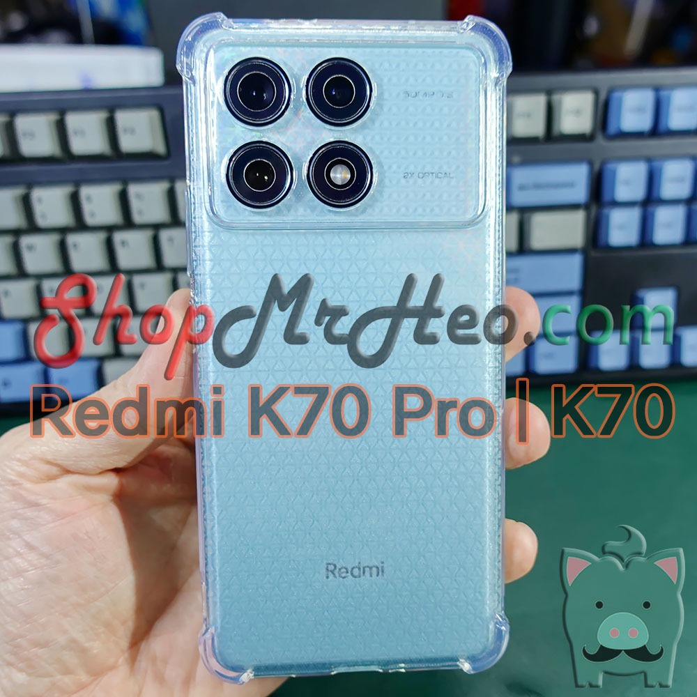 Ốp Lưng Dẻo Chống Sốc Trong Suốt Redmi K70 Pro | Redmi K70 | Redmi K70E