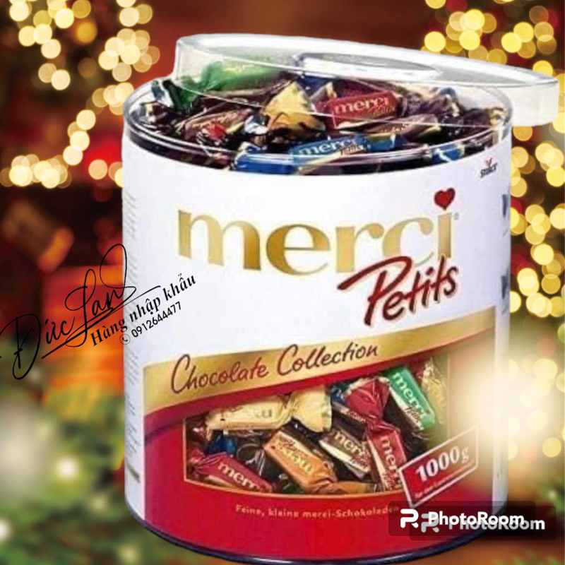 Kẹo socola Merci Pettit hộp 1kg date 06/2025