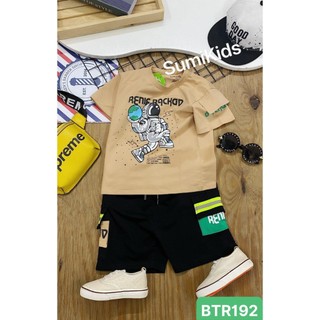 Bộ Thun Bé Trai Sumikids Phong Cách hiphop cool Ngầu cho Bé Trai size từ 10 - 52kg
