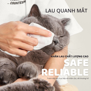 Đồ vệ sinh thú cưng FOFOS, Khăn ướt chuyên dụng cho thú cưng, Hương hoa oải hương, Không khó chịu, Dễ vệ sinh, 80 miếng