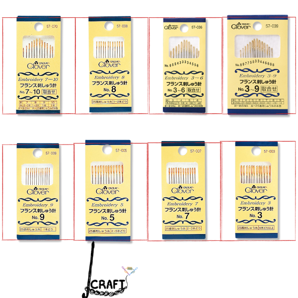 Kim thêu Clover, Kim thêu truyền thống Clover Crewel Embroidery