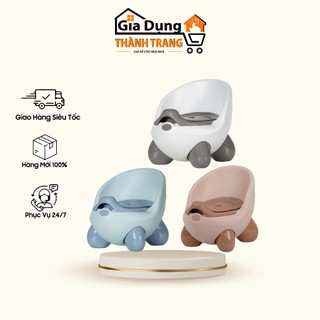 Bô Cho Bé Đi Vệ Sinh Cao Cấp Giúp Bé Tập Đi Vệ Sinh, Bô Gấu Hokori Có Ngăn Chứa Dễ Tháo Lắp Để Chùi Rửa nhựa Việt Nhật