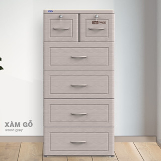 [HÀNG CÓ SẴN]-Tủ nhựa cao cấp vân gỗ TABI 5 tầng - Chính hãng Nhựa Duy Tân - GIAO HỎA TỐC TRONG NGÀY