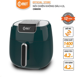 Hỏa tốc - Nồi chiên không dầu điện tử 4,2L COMET - CM6858