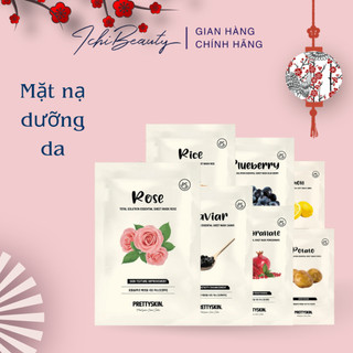 Mặt nạ giấy Pretty Skin Total Solution Essential Sheet Mask chiết xuất thiên nhiên dưỡng da rạng rỡ 23g | Ichibeauty.vn