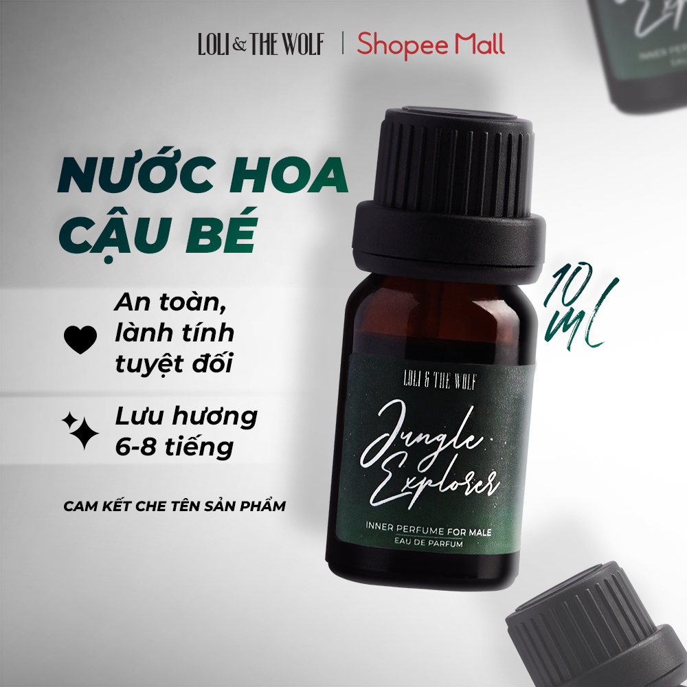 Nước Hoa Vùng Kín Nam Jungle Explorer Loli & The Wolf Hương Nam Tính Quyến Rũ Thơm Lâu Chai 10ml