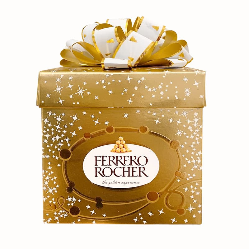 Ferrero Rocher hộp vuông nơ 225gr