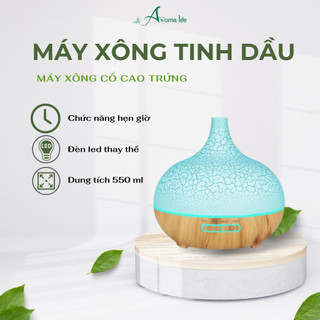 Máy Xông Tinh Dầu AROMALIFE Cổ Cao Trứng, Khuếch Tán Phun Sương